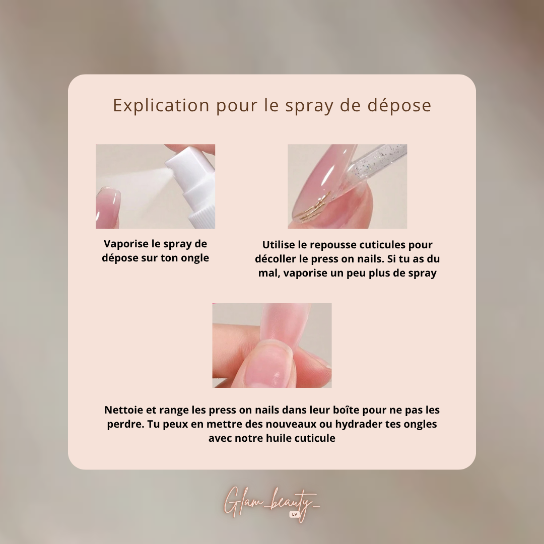 Applcation spray de depose